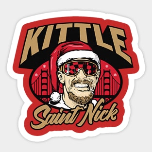 George Kittle Saint Nick Sticker